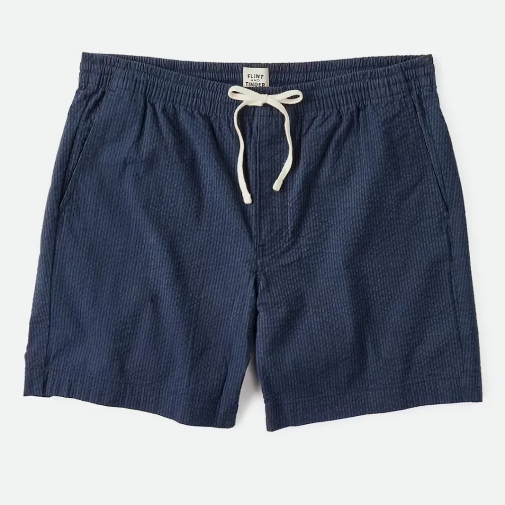 NEW‎ FLINT AND TINDER 365 Seersucker Drawstring Short 7